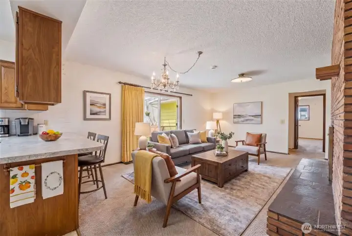 Virtually Staged Family Room Virtually Staged Family Room