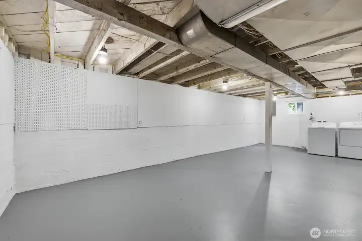 Home has 1,005 square feet of finished space, but there is also this additional 655 square feet of unfinished space in the basement. Home has 1,005 square feet of finished space, but there is also this additional 655 square feet of unfinished space in the basement.