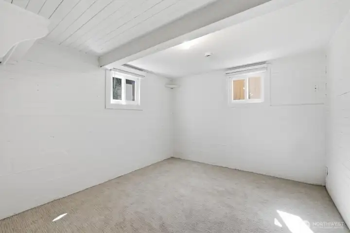 This extra finished room in the basement provides some nice flex space. This extra finished room in the basement provides some nice flex space.