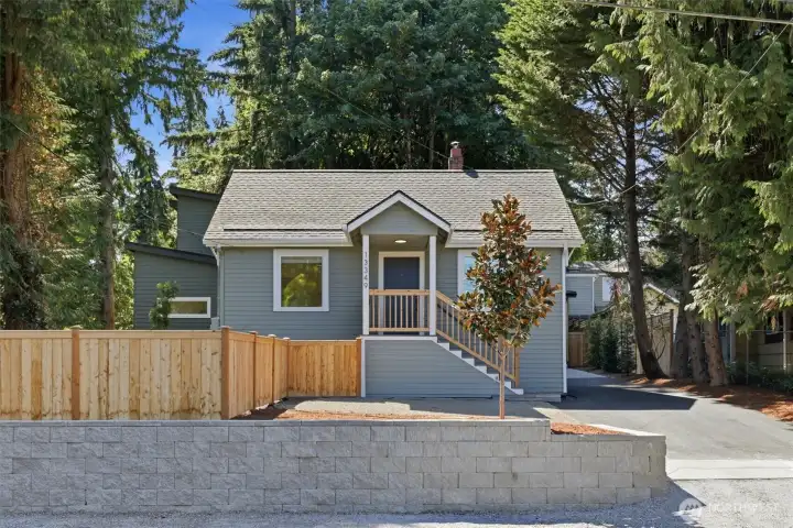 There is an off-street parking space directly in front of the house, and newly expanded parking spaces next to the new retaining wall. There is an off-street parking space directly in front of the house, and newly expanded parking spaces next to the new retaining wall.