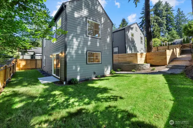 Spacious, 2735sqft grassy yard.  Make this private sanctuary in Seattle your own!