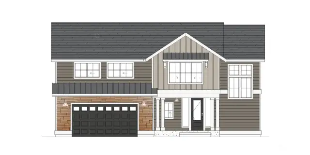 Plans and elevations are artist's renderings only, may not accurately represent the actual condition of a home as constructed and may contain options or furnishings which are not standard.