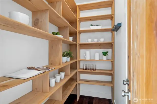 Spacious pantry