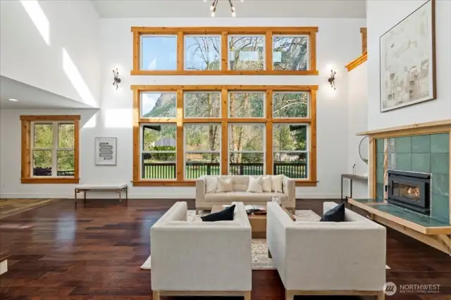 Floor to ceiling windows