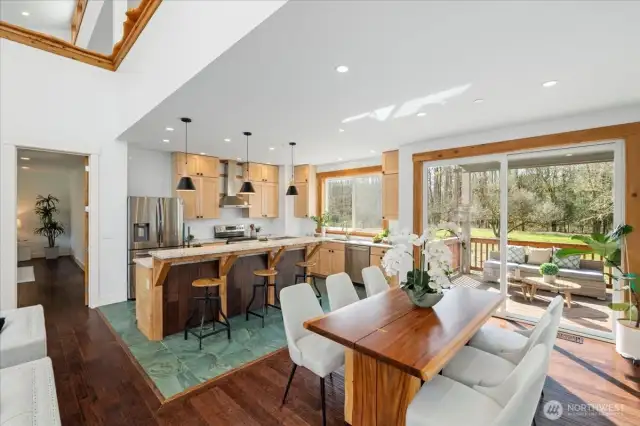 Spacious kitchen with SS appliances