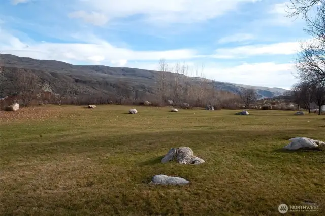 Community Park with walking access to the river, located in the portion of the development just North of the Lazy Lightning lots!