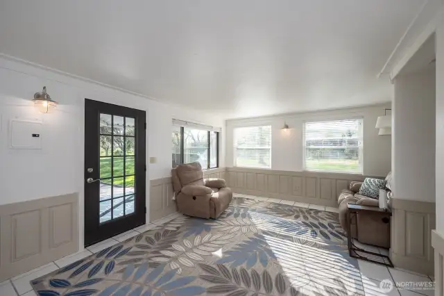 Secondary Primary bedroom with sunroom