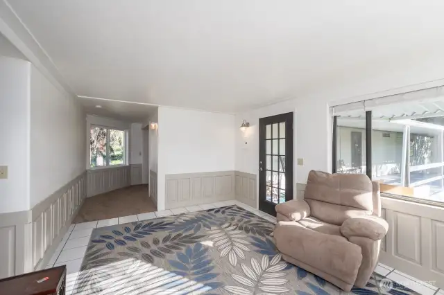 Secondary Primary bedroom with sunroom
