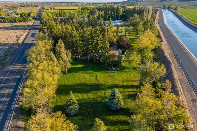 overhead view