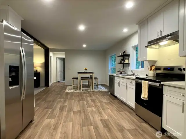 Kitchen and dining room