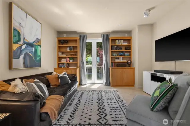 Family room off the great/living room on the main