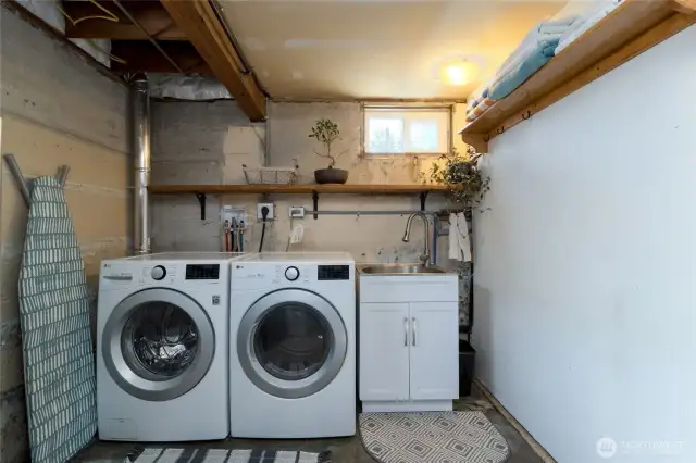Downstairs laundry