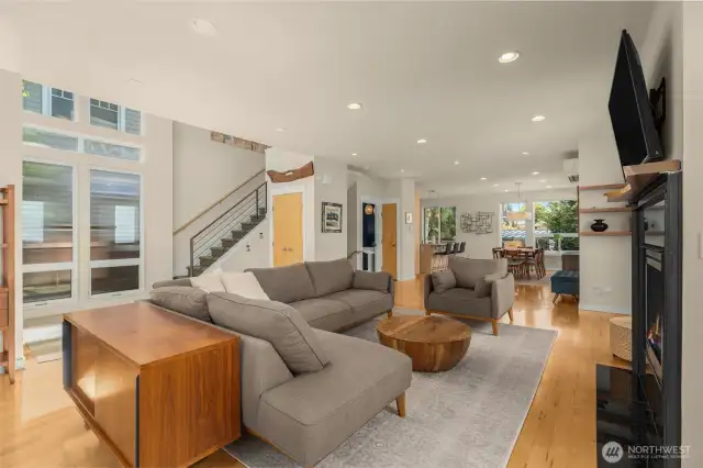 Main level offers sought after open floor plan