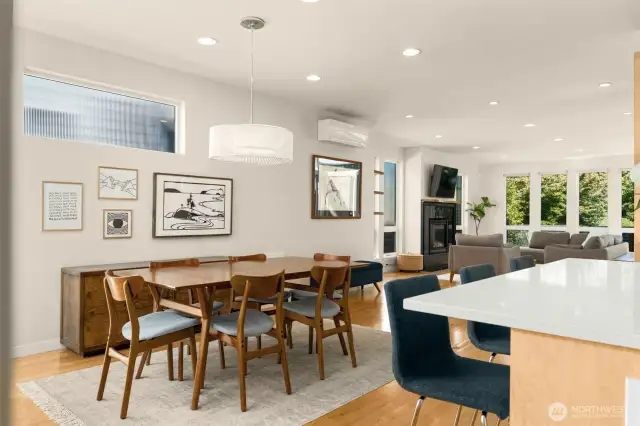 Formal dining room space off the kitchen