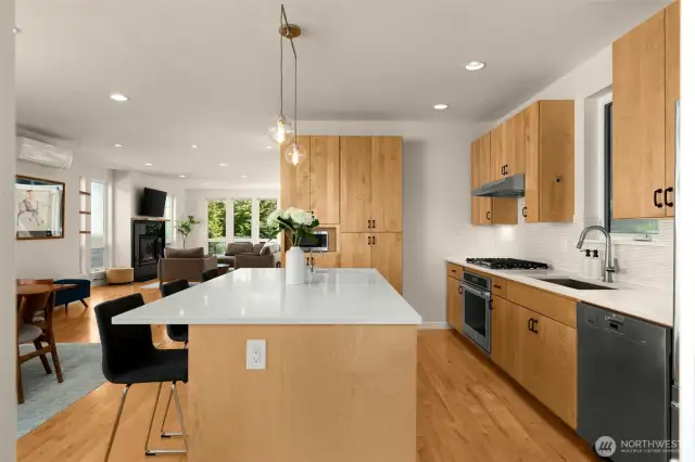 Top of the line stainless steel appliances
