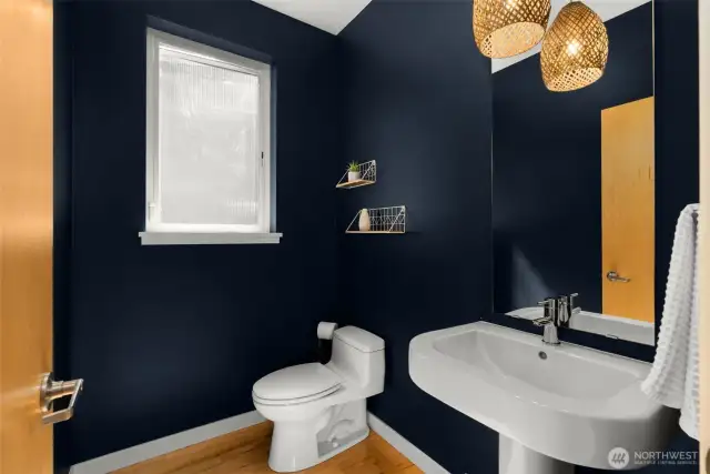Powder room on main level