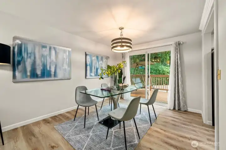 Formal Dining w/ Easy Deck Access