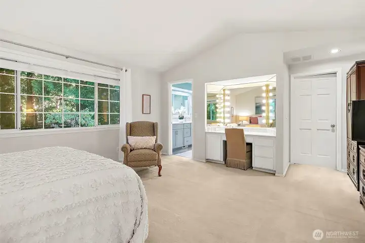 Built in vanity in the primary