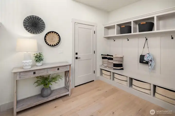 Custom Built in Mudroom Functional & Trendy Storage