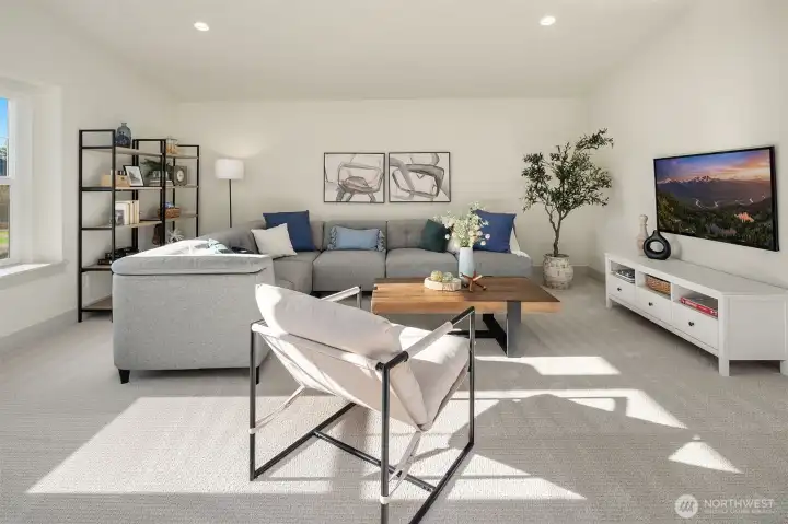 Vaulted Ceilings in your Large Bonus Space