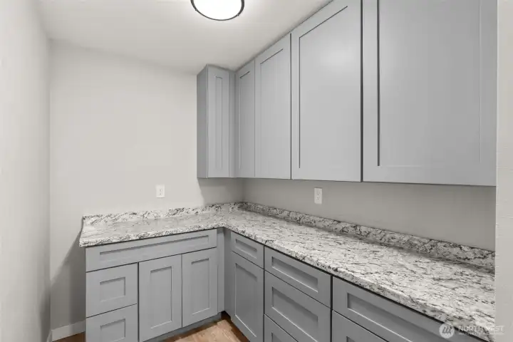 Spacious laundry with lots of storage