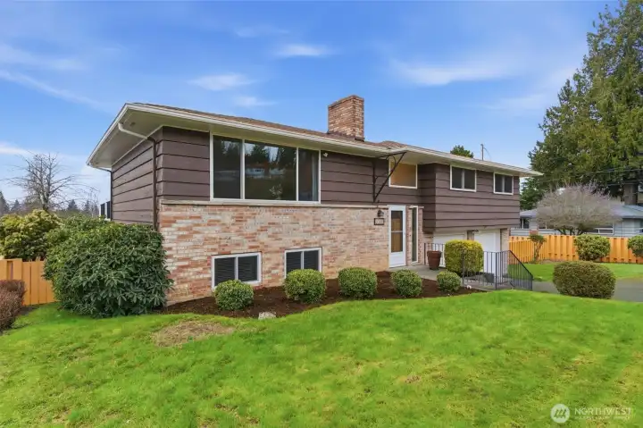 Front yard lanscaping is welcoming