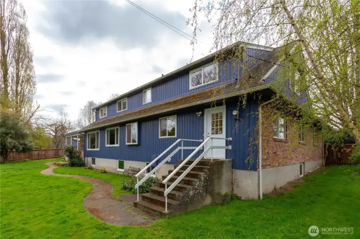 Back door to laundry room