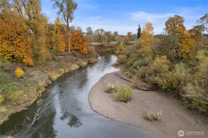Property spans BOTH sides of the river for a tremendous amount of possibilities.