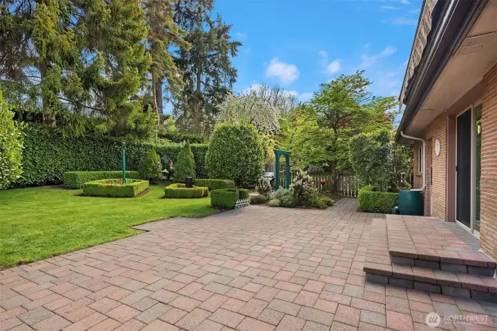 ... to a sizable patio ideal for entertaining and enjoying the natural surrounding.