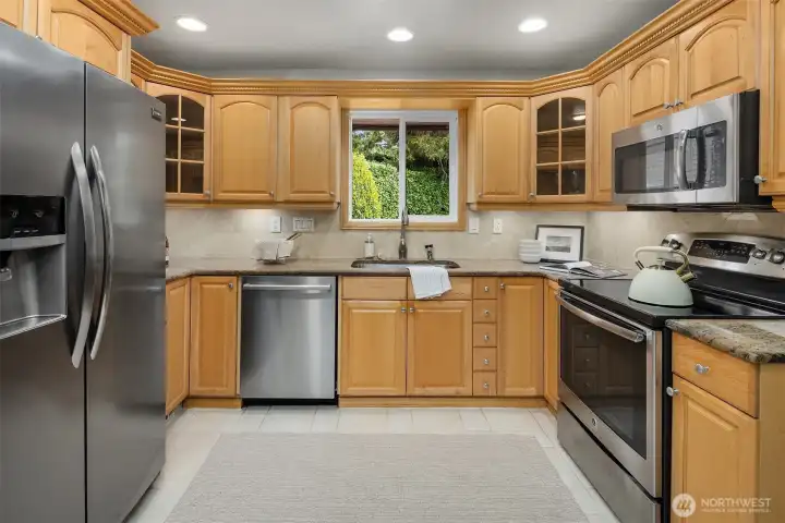 Garden view from the kitchen window