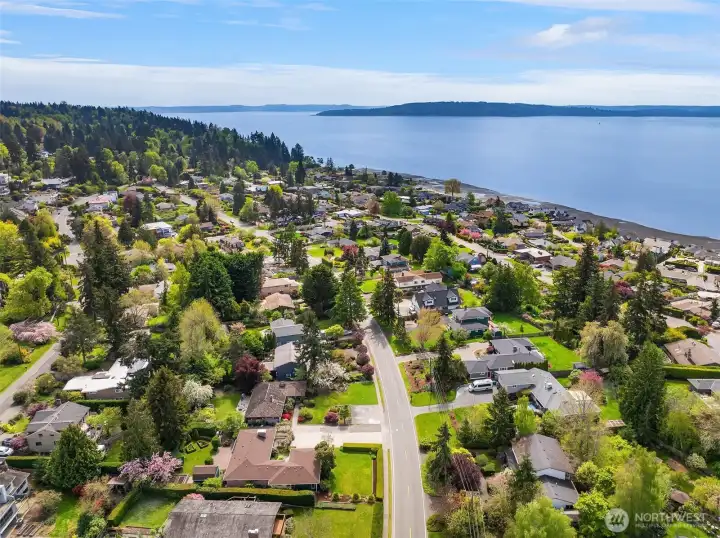 Desirable part of Normandy Park. Note the sidewalks along the street.