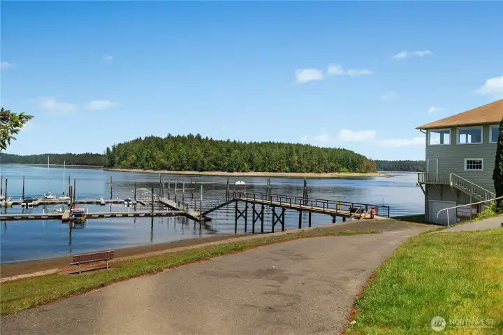 Community WF Park -Carlyon Beach marina (moorage fees) and boat launch area with dock access, beach frontage, and scenic water views. Community WF Park -Carlyon Beach marina (moorage fees) and boat launch area with dock access, beach frontage, and scenic water views.