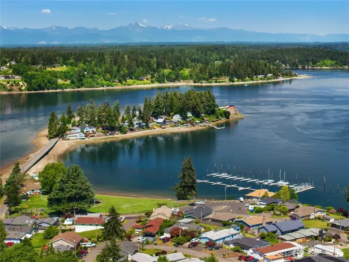 Take in marina, beach, Puget Sound, and Olympic mountain views that define Carlyon Beach living. Take in marina, beach, Puget Sound, and Olympic mountain views that define Carlyon Beach living.