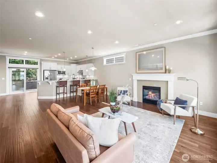 Hardwood floors throughout the main floor