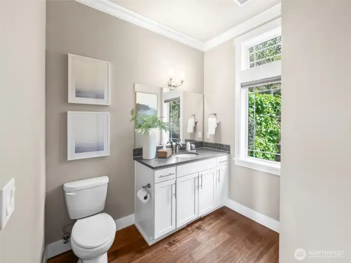 Main floor guest bathroom