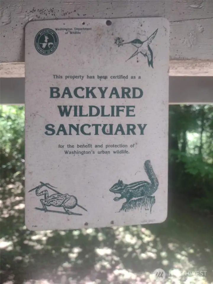 Certified wildlife sanctuary Certified wildlife sanctuary