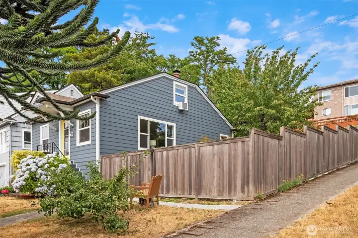 Sunny southwest corner lot