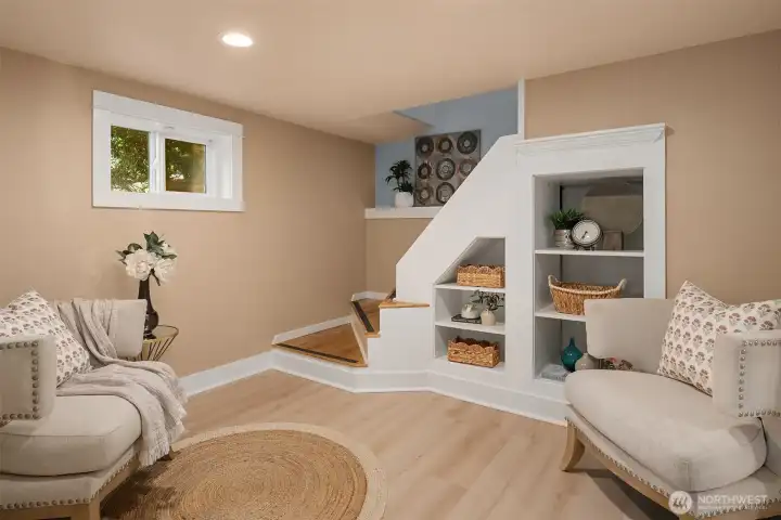 Lower level flex space, perfect for a home office!