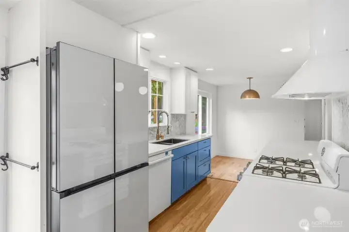 Remodeled kitchen. Remodeled kitchen.