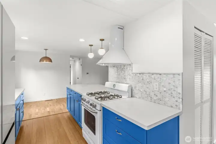 Remodeled kitchen. Remodeled kitchen.
