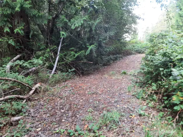 The driveway loops through your property so you don't have to back out!