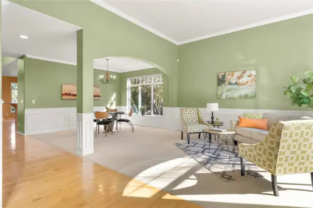 Living Area and Dining Area