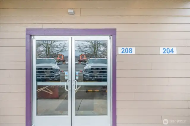 Unit 208 (Downstairs) Office Space Entrance
