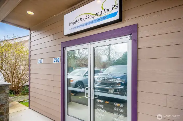 Unit 210 (Downstairs) Office Space Entrance