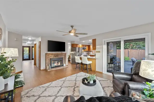 Family Room With Gas Fireplace
