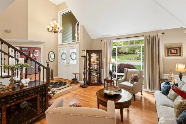 Bright and light with wonderful architectural details.