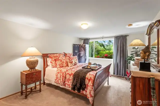The 4th bedroom downstairs has its own walk in closet.