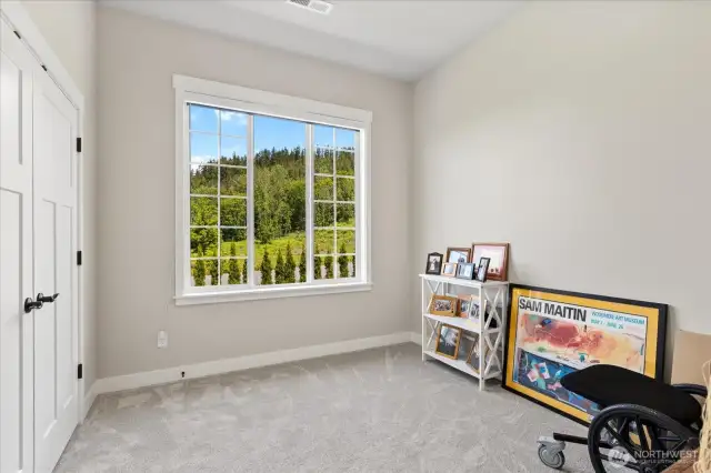 Bedroom #3 also features automated shades.