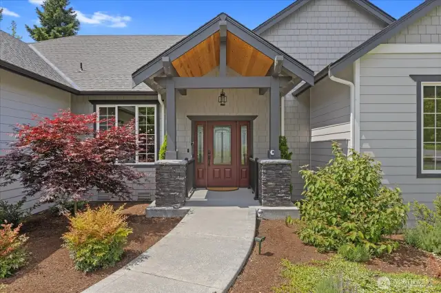 Beautiful NW Contemporary home with covered front porch.  This is truly a "no step" rambler.