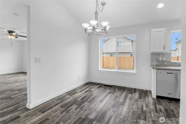 Kitchen with eating area